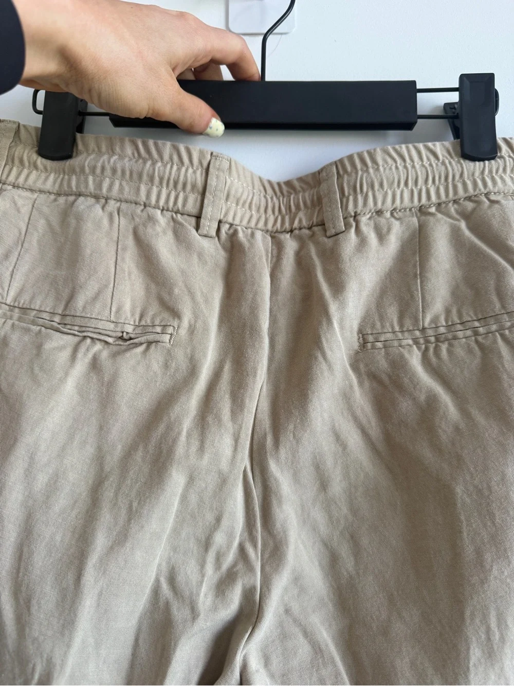 Mango Men's Drawstring Chino Pants in Beige